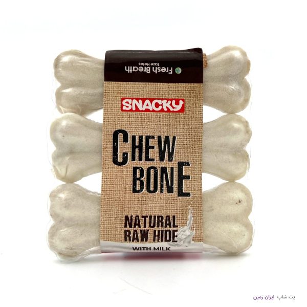 Snacky Chew Bone Milk 3pcs