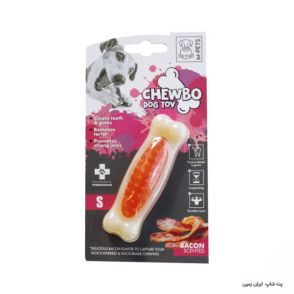 M Pets Chewbo Dog Toy With Bacon Scented Size M