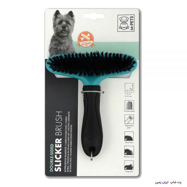 M Pets Double Sided Slicker Brush