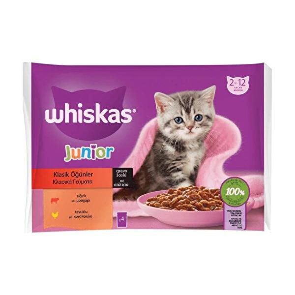 Whiskas Junior With Beef amp Chicken Multipack
