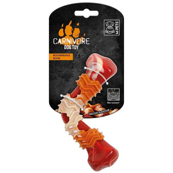 M Pets Carnivore Dog Toy Boomerang Bone