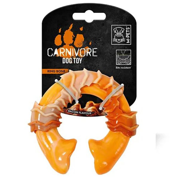M Pets Carnivore Dog Toy Ring Bone